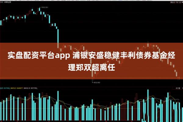 实盘配资平台app 浦银安盛稳健丰利债券基金经理郑双超离任